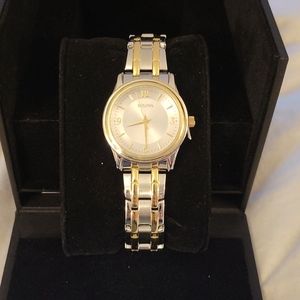 Bulova Silver & Gold Tone Women's Watch